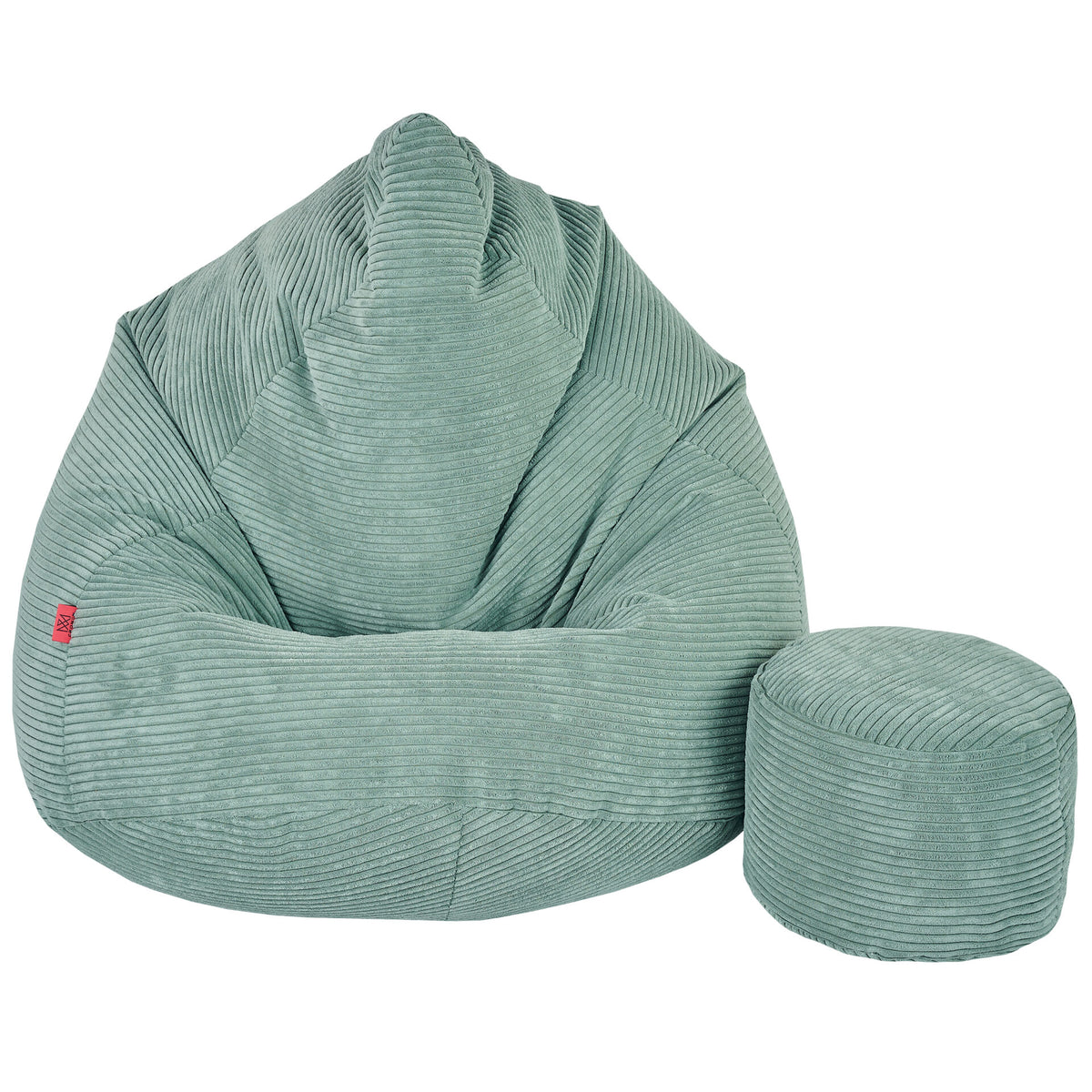 Sakkosekk premium CORD kord mint med puff – Cronen naerbilde