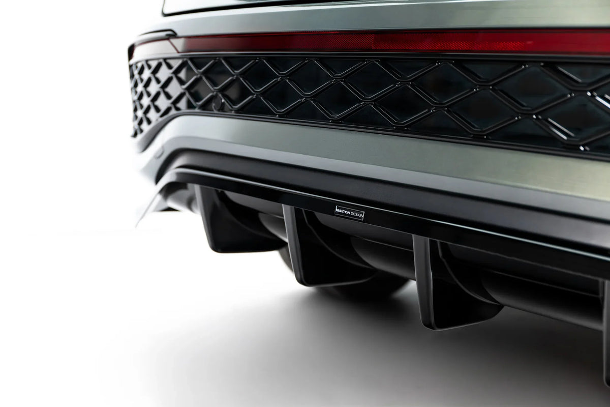 Nærbilde av vertikale ribber på diffuser til Volkswagen Tayron Mk1