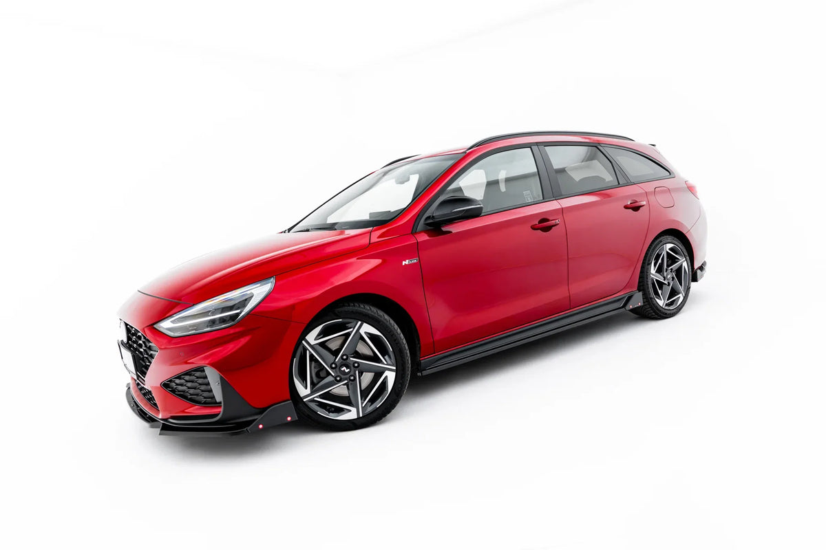 Maxton Design sideskjørt-diffuser med flaps i ABS-plast til Hyundai i30 Mk3