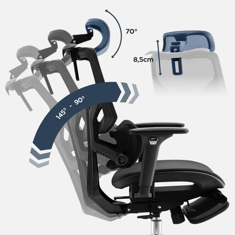 Mark Adler Expert 8.7 svart mesh – ryggpanel med meshstruktur