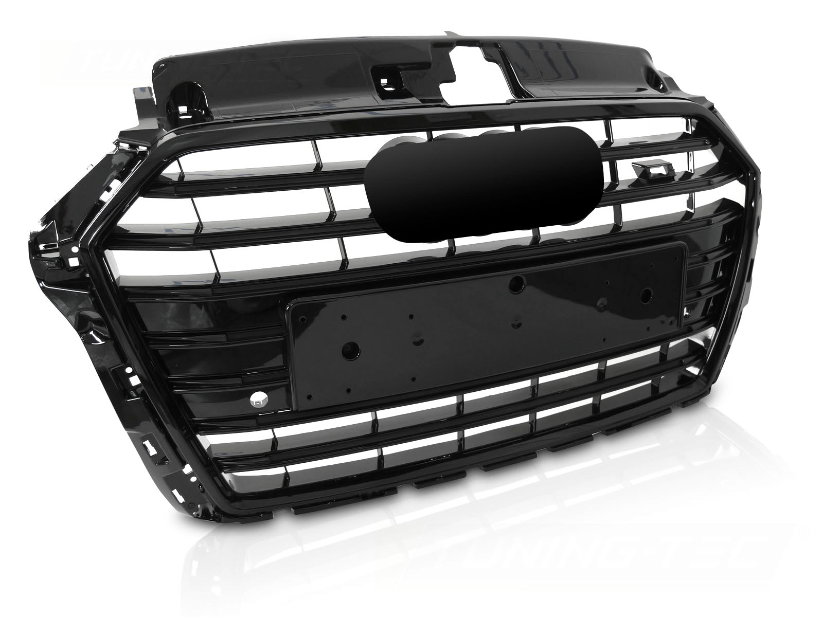 Grill Audi A3 8V 2017-2020 Sport S Style gloss black PDC - GRAUD9