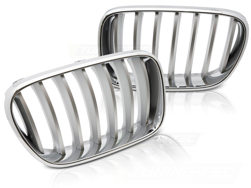 Krom titan grill til BMW X3 F25 2010–2014 sett forfra montert