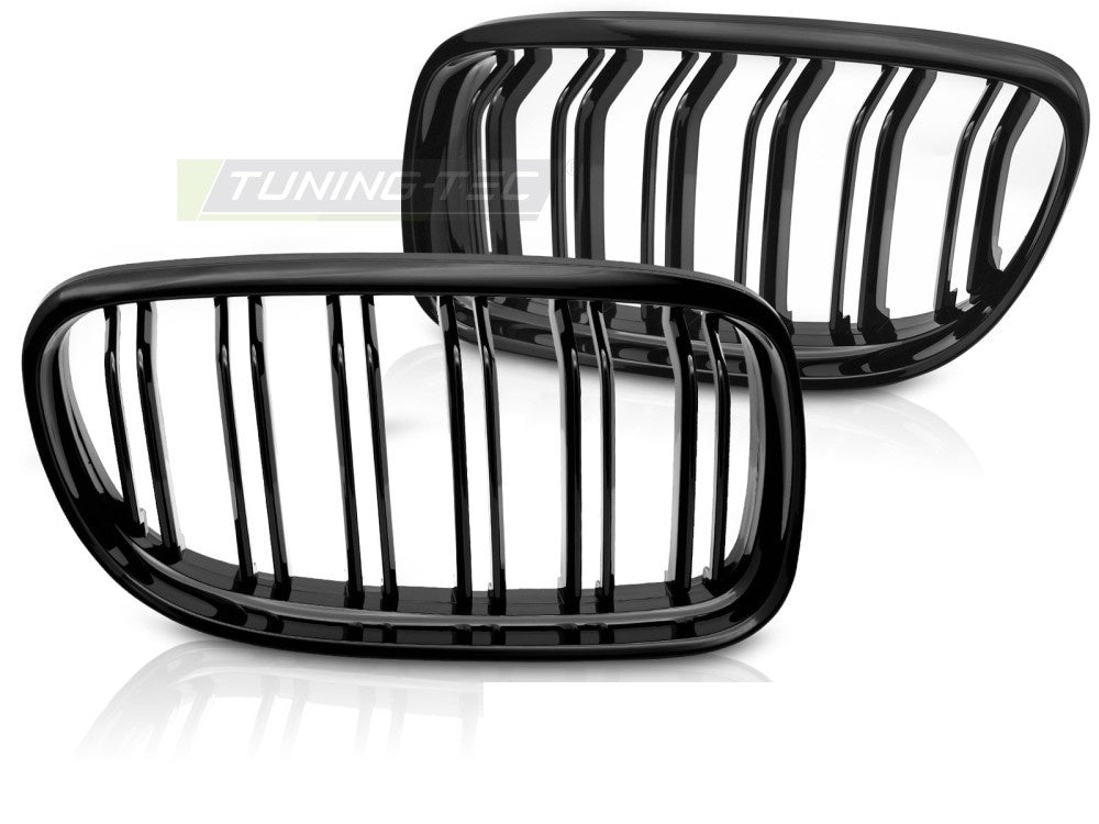 Glossy black grill med doble sprosser til BMW E90 E91 LCI 2009-2011