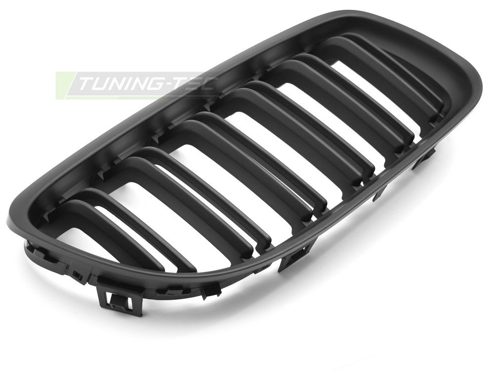 Grill BMW 3-Serie E91 LCI 09-11 matt svart double bar nærbilde