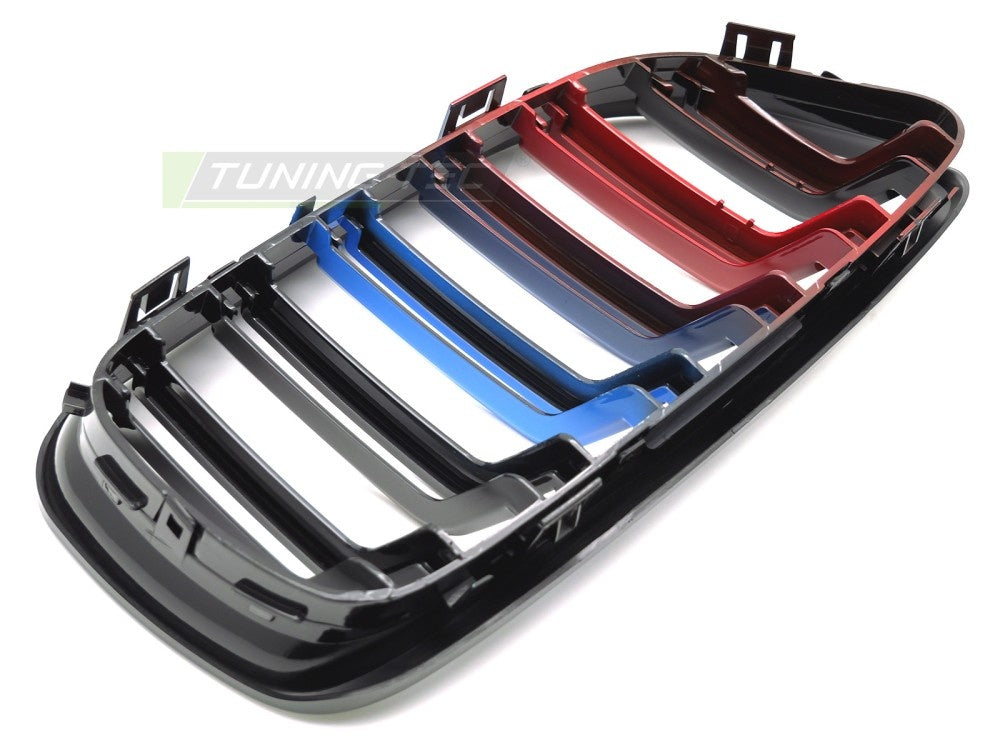 Tuning-Tec sport grill BMW 3 Serie E90 E91 LCI 2009-2011 glossy black double bar