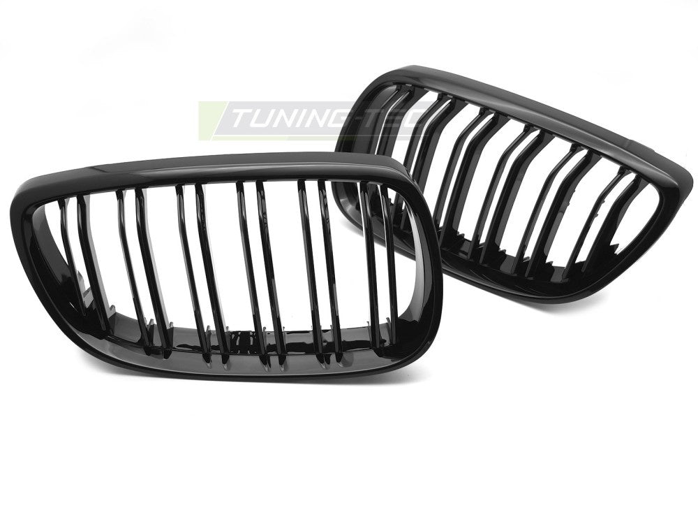 Grill BMW 3-Serie E92/E93 06-10 sport double bar glossy svart fra Tuning-Tec