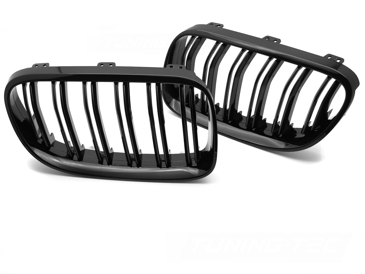 Grill BMW 3 Serie E92/E93 LCI 06-13 Double Bar Glossy Black fra Tuning-Tec