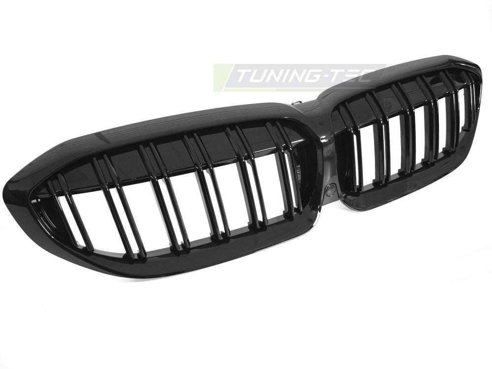 Grill BMW 3 Serie G20/G21 19-22 Sport Double Bar Glossy Black fra Tuning-Tec