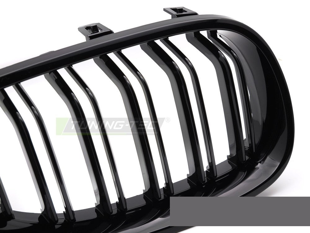 Frontgrill BMW 5 Serie E60 Sedan og E61 Touring 03-10 blank svart