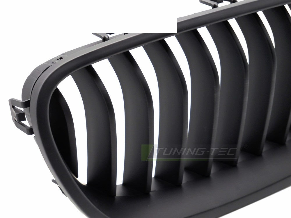 Tuning-Tec grill i matt svart til BMW F10 F11 frontvisning