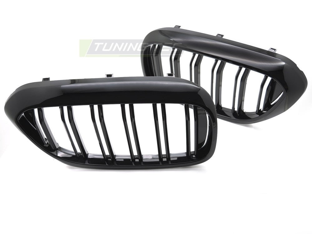 Grill BMW 5-Serie G30 G31 17-20 sport double bar glossy black fra Tuning-Tec