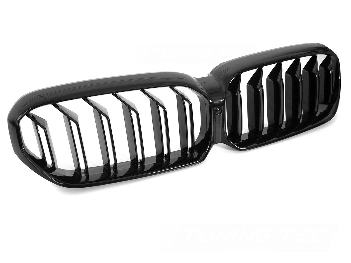 Grill BMW 5 Serie G30/G31/F90 17-23 Sport Double Bar Blank Svart fra Tuning-Tec