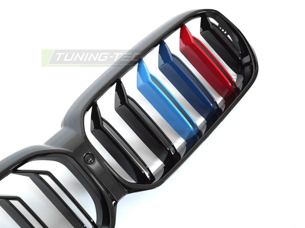Tuning-Tec sport-grill BMW 5 Serie G30 LCI double bar blank svart