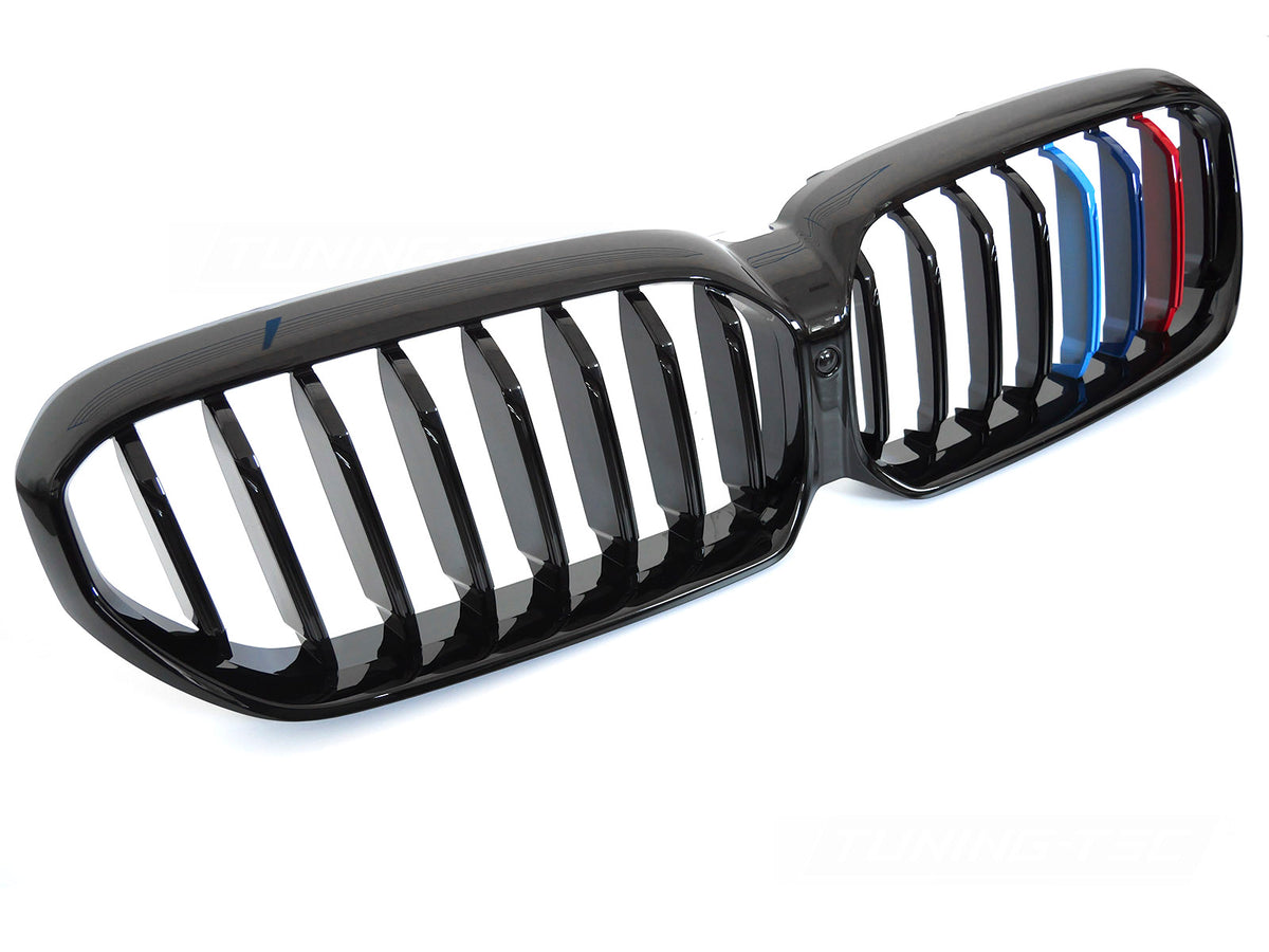 Grill BMW 5 Serie G30/G31 LCI 20-23 svart tri-colour fra Tuning-Tec