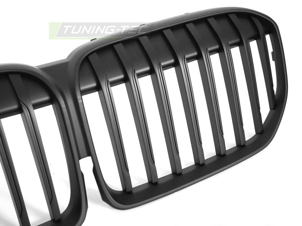 Grill matt svart BMW G11 G12 LCI 2019-2022 plug-and-play montering