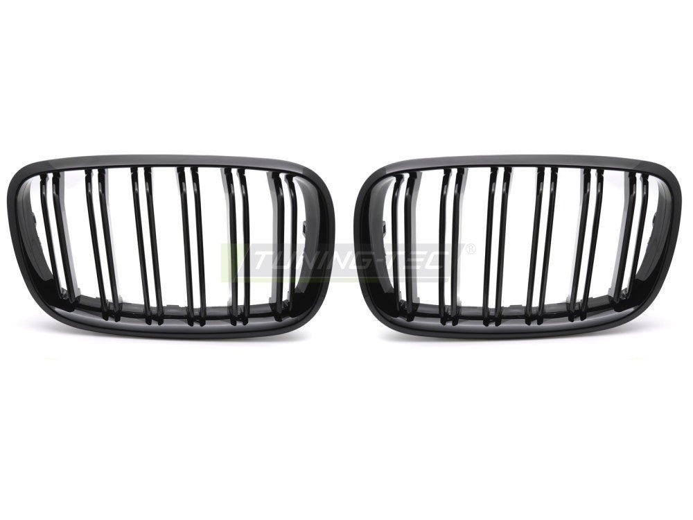 BMW X6 E71 grill double bar glossy black – nærbilde