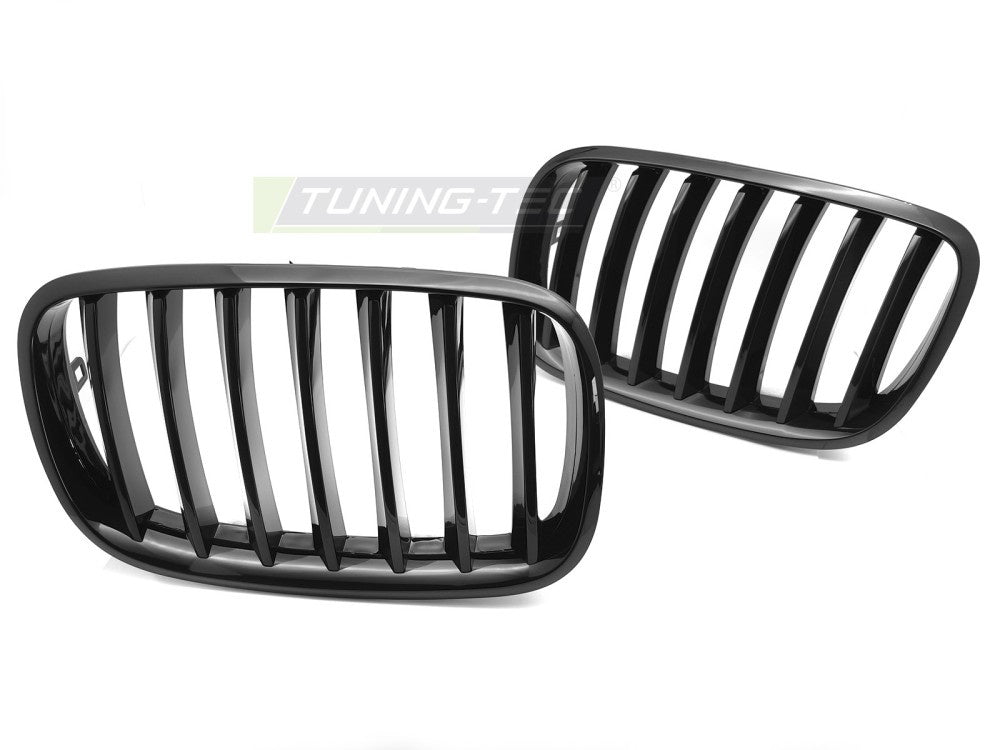 Grill BMW X6 E71 glossy black – sett forfra
