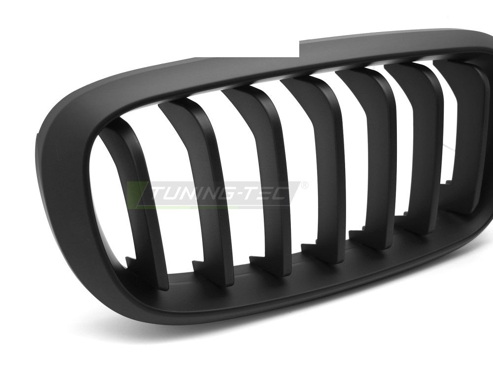 Nyregrill matt svart BMW X6 F16 – frontal visning
