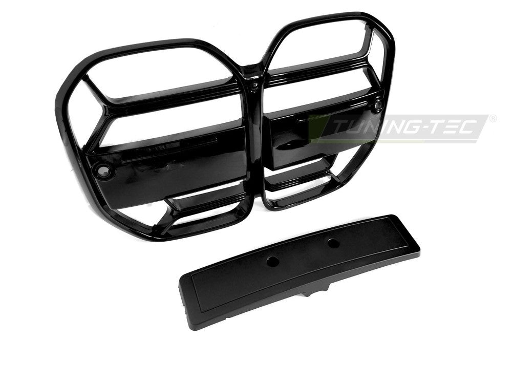 Grill BMW 4 Serie G22/G23 20- Sport Style Blank Svart fra Tuning-Tec