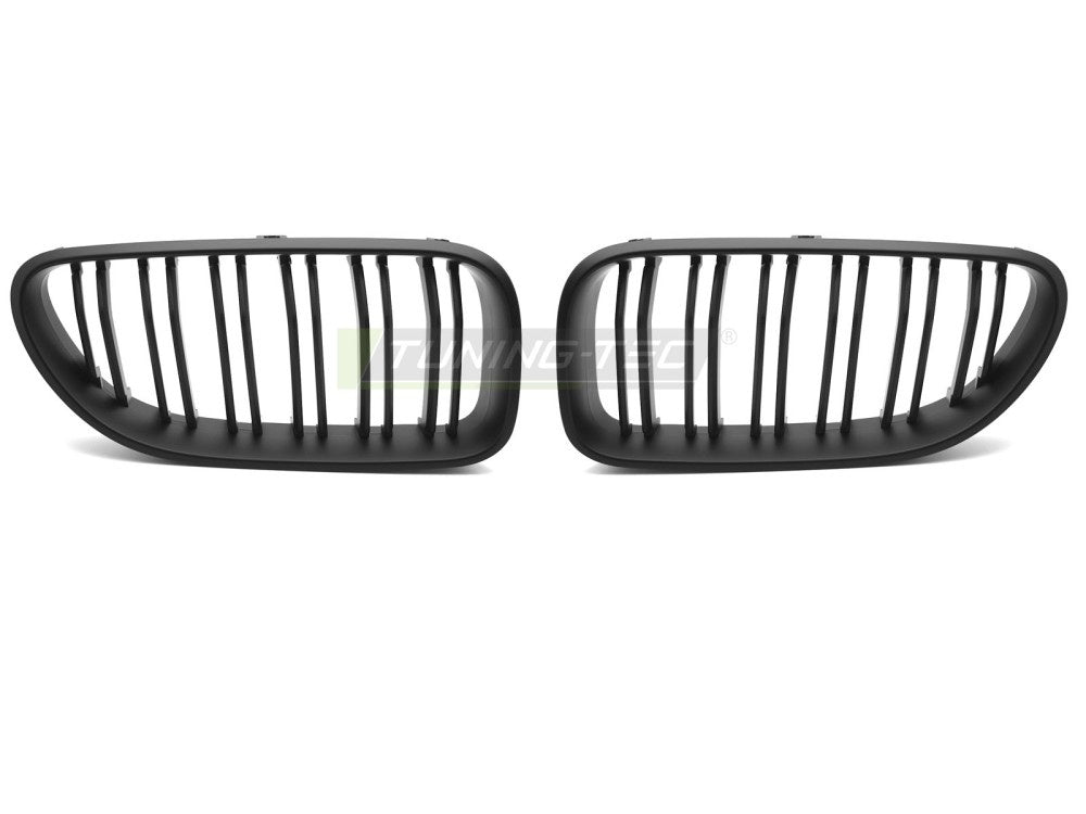 Matt svart sport-grill med doble spiler til BMW F12 F13 2011-2018