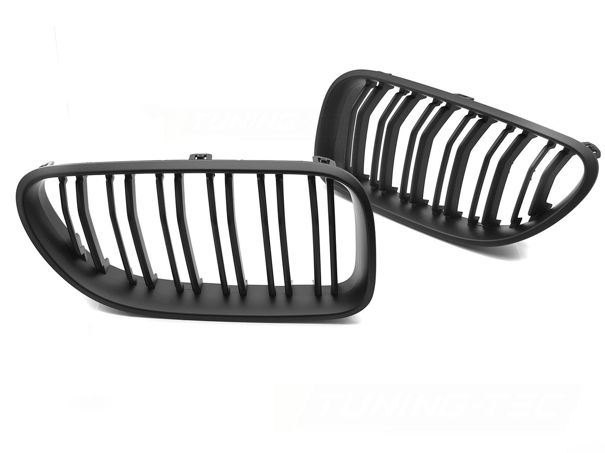 Grill BMW 6-Serie F12/F13 11-18 Sport Matt Black Double Bar fra Tuning-Tec