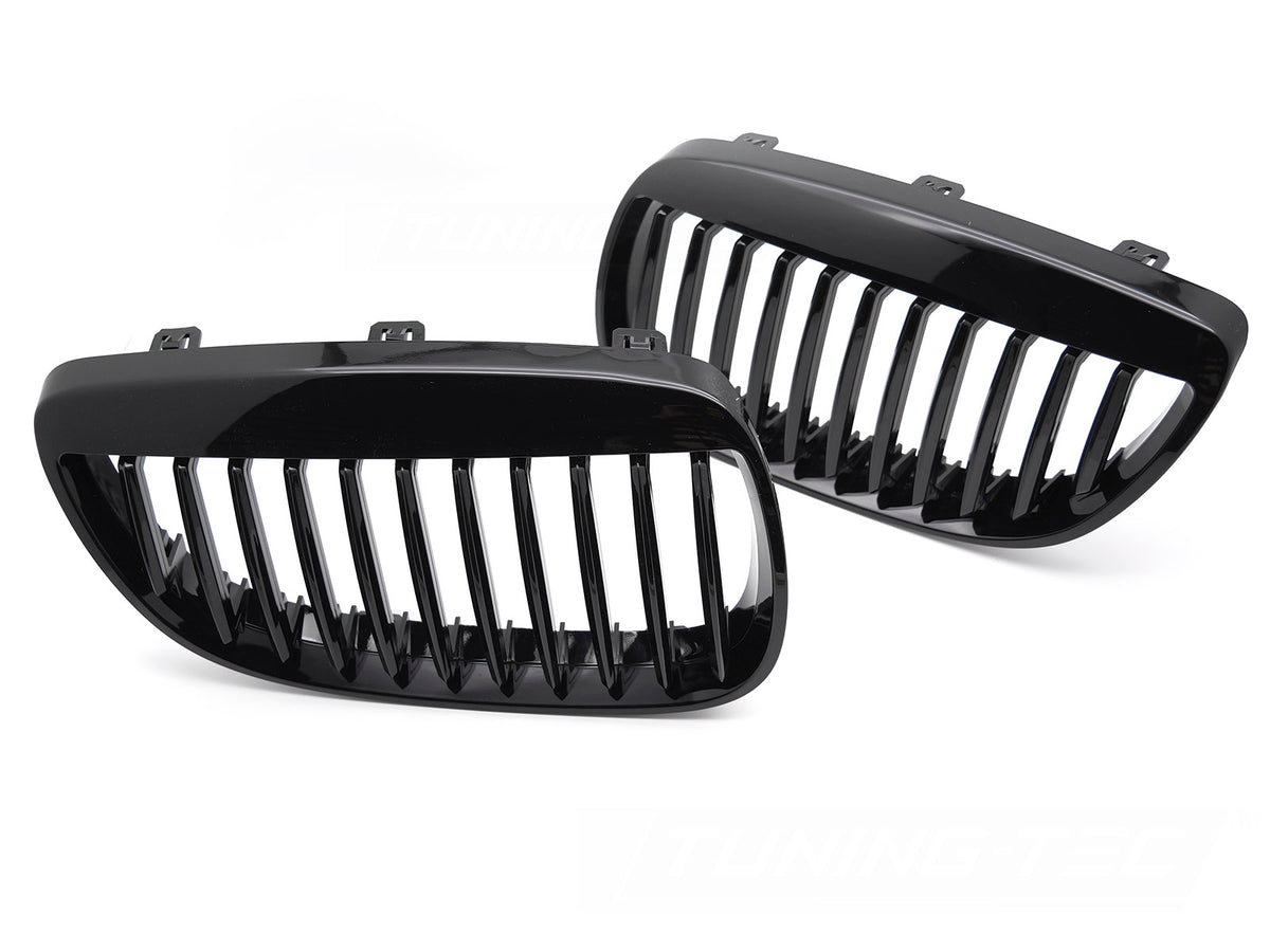 Glossy svart grill BMW E92 E93 Coupé Cabriolet 2007–2010 sett forfra