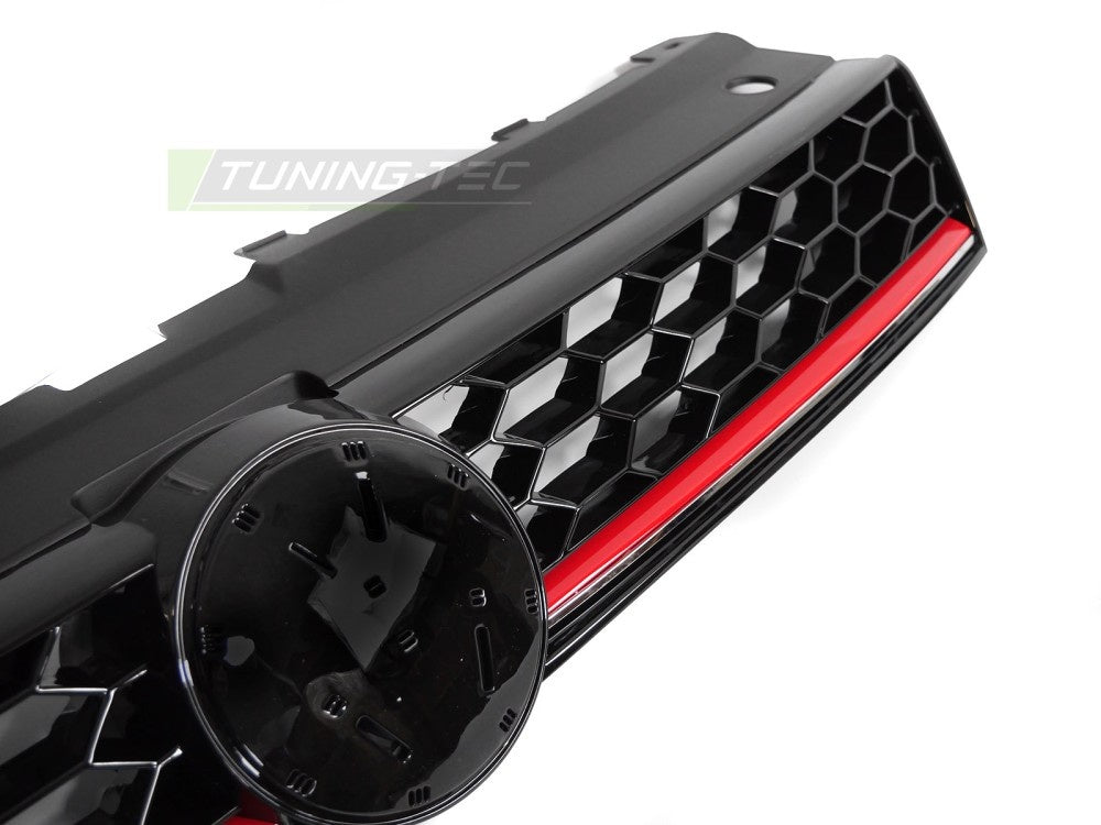 Tuning-Tec grill i glossy black for Volkswagen Polo 6R 09-17