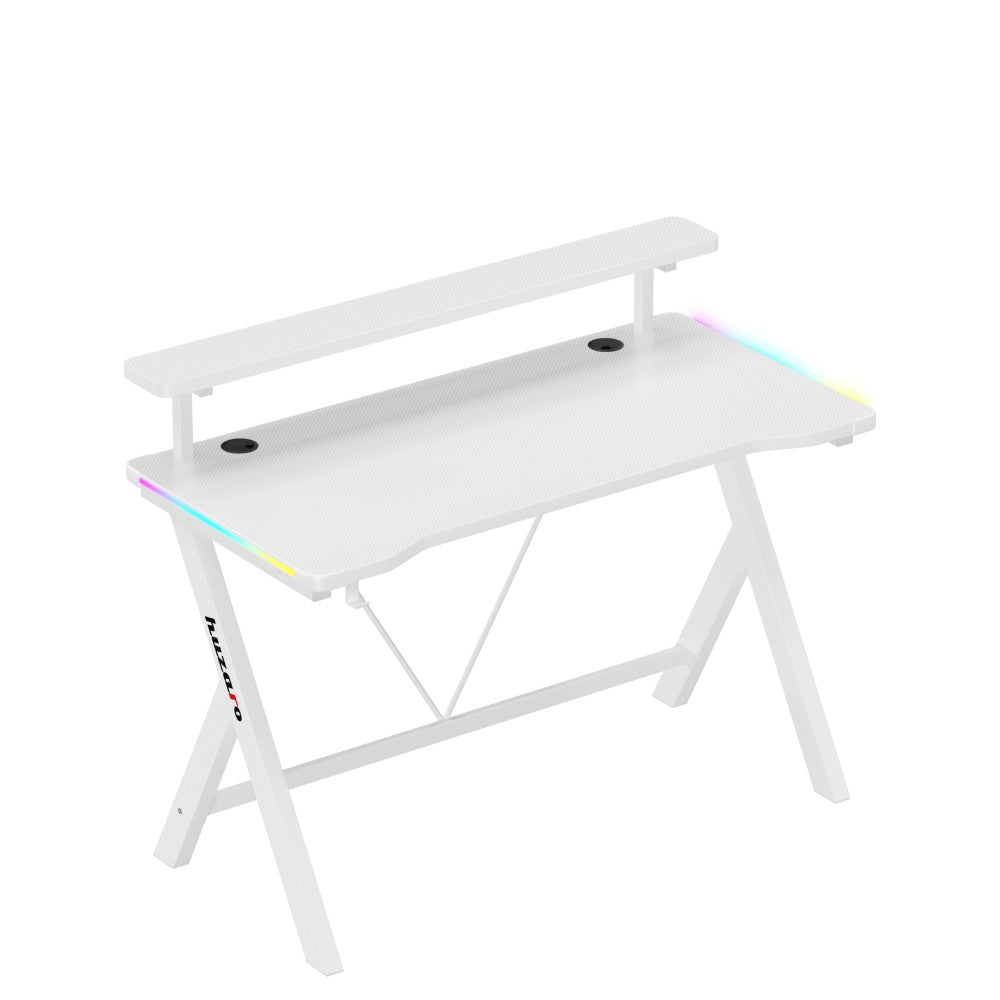Huzaro Hero 1.9 White RGB LED-belysning tent – nærbilde bordkant