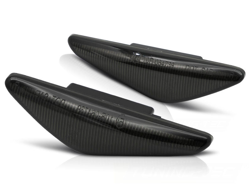 Sideblinklys smoke LED sekvensiell til BMW E46 Coupe 2003–2006 sett forfra