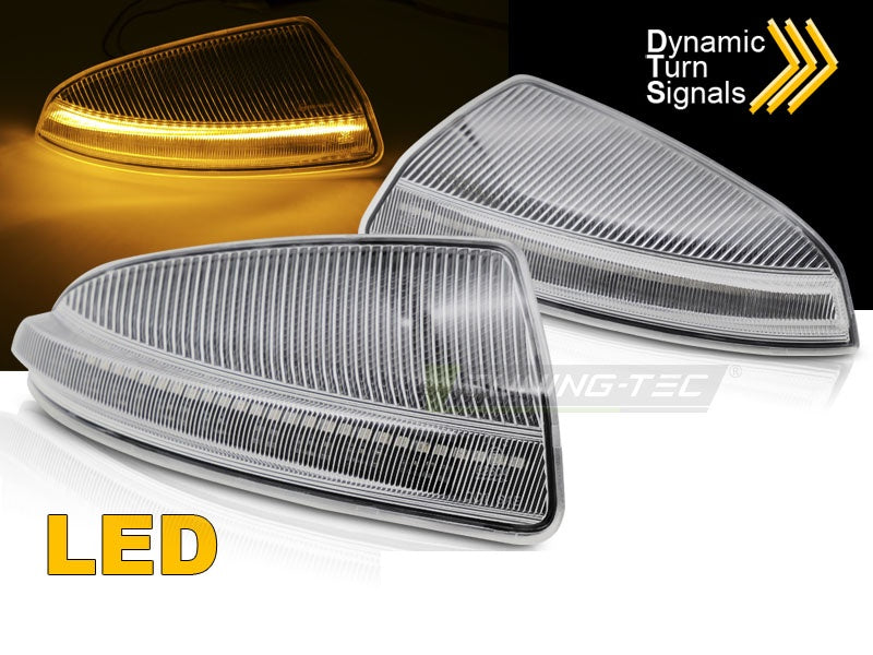 Sekvensielle LED-blinklys i speil til Mercedes M-Klasse W164 05-11 fra Tuning-Tec