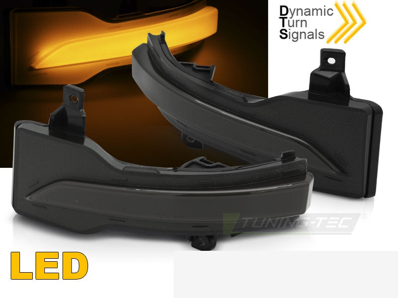 Blinklys Subaru Outback 14- sekvensiell LED smoke speilmontert fra Tuning-Tec