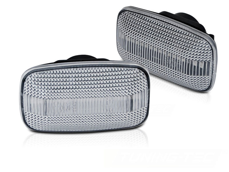 Blinklys Toyota Land Cruiser J100 97-07 sekvensiell LED hvit fra Tuning-Tec