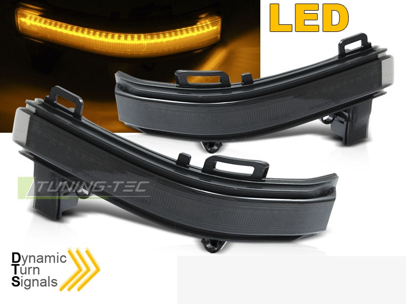 Blinklys Volkswagen Crafter 17- sekvensiell LED smoke speilmontert fra Tuning-Tec