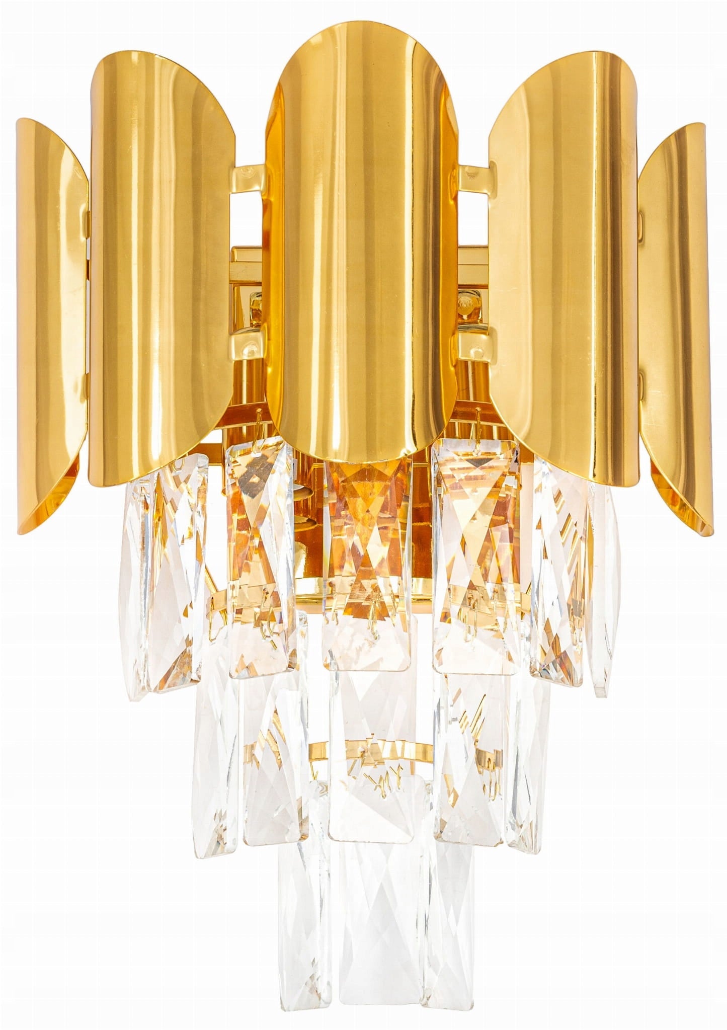 Luksuriøs Vegglampe i Krystall Luxury Wsc018 Gull