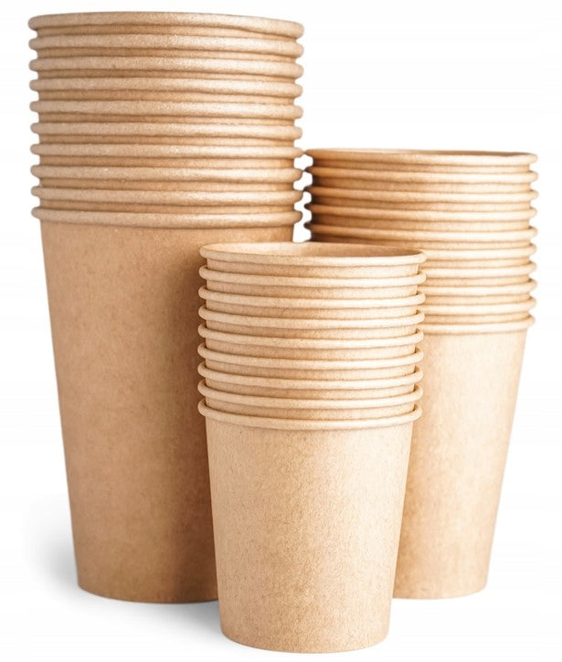 Papirkopper for Kaffe og Te Kraft Engangskopper 250ml 100stk