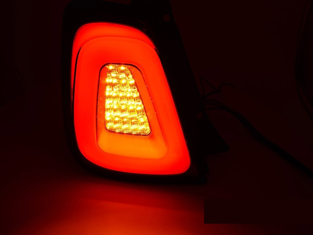 Tuning-Tec baklykter Fiat 500 15-20 LED Bar installert