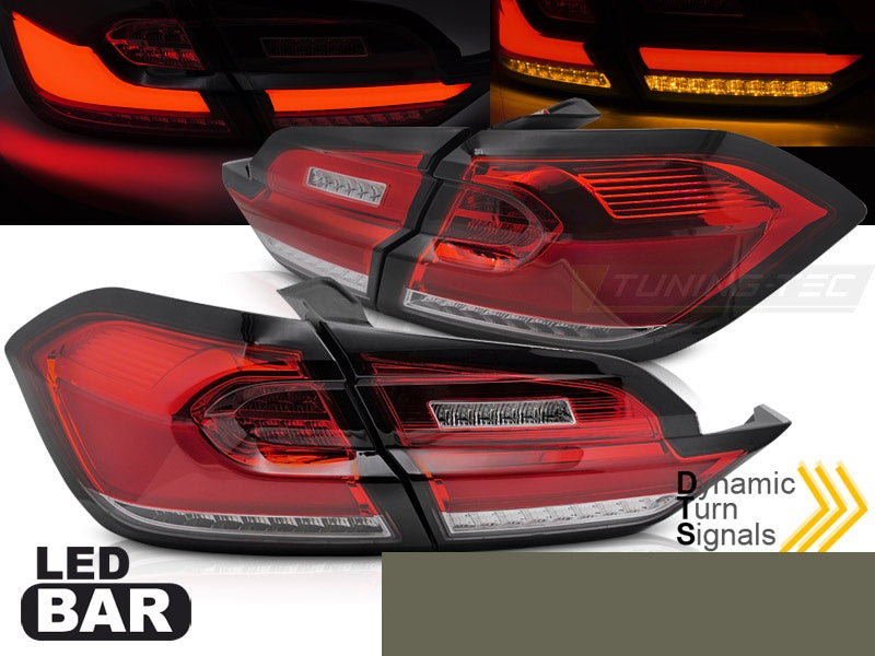Baklykter Ford Fiesta MK8 17-21 Hatchback LED rød hvit fra Tuning-Tec