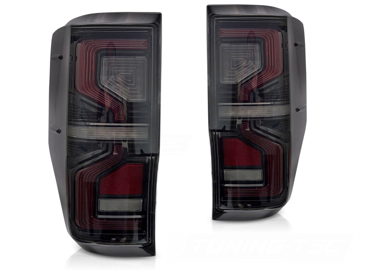 LED baklykter Ford Ranger 2011–2022 smoke tonet glass sett bakfra