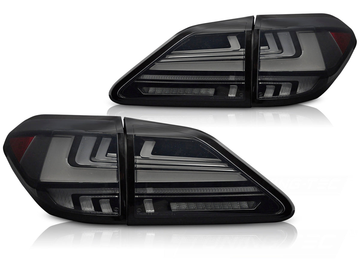 Baklykter Lexus RX III 350 LED smoke-finish komplett sett bakfra