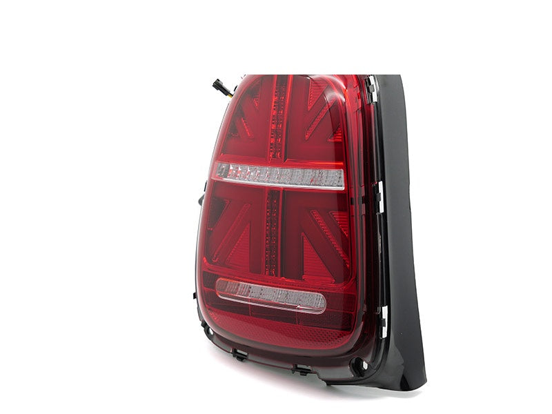 Sekvensiell LED baklykt for Mini Cooper F56 rød og hvit nærbilde
