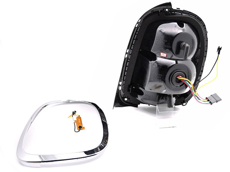 Mini Cooper F56 F57 baklykter med sekvensiell blinklys LED rød hvit par