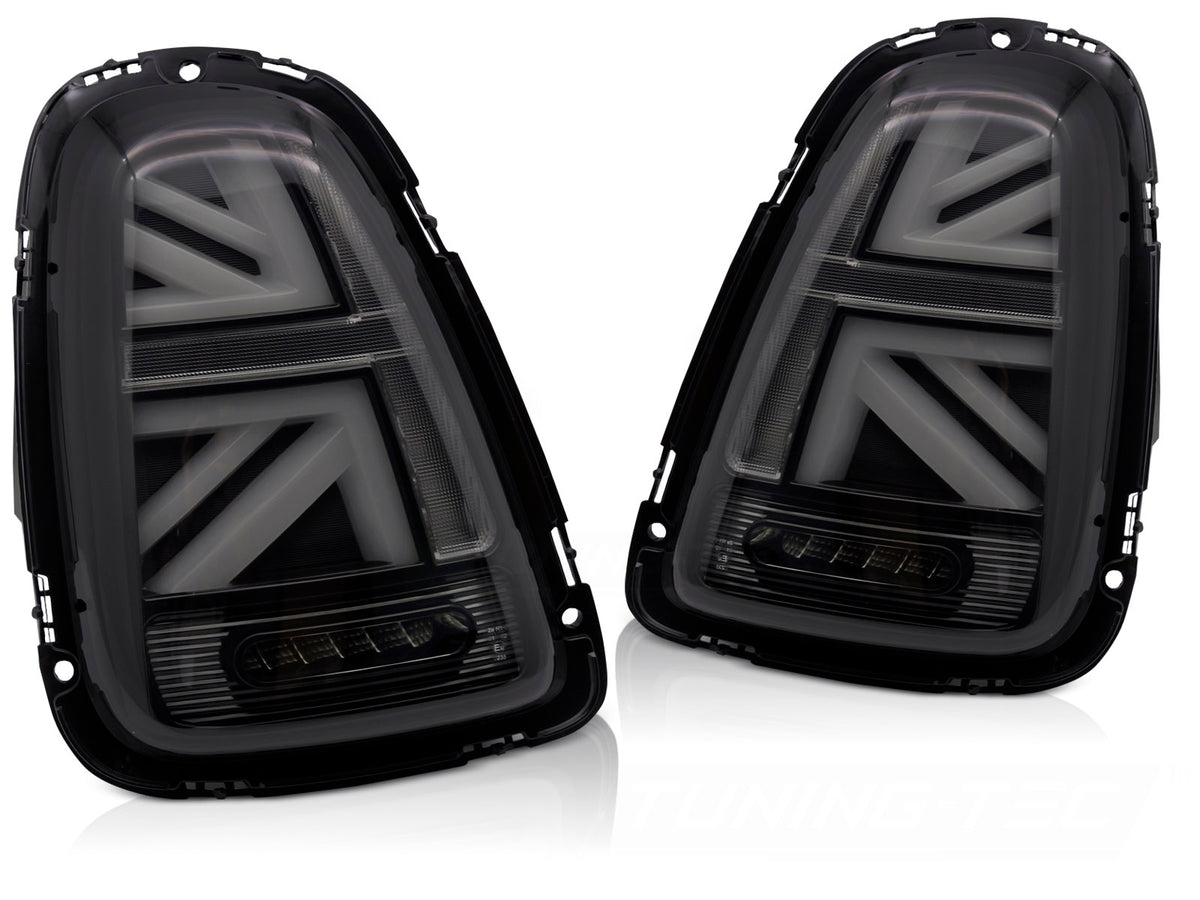 LED baklykter smoke til Mini Cooper R56 R57 R58 R59 2006–2014 sett bakfra