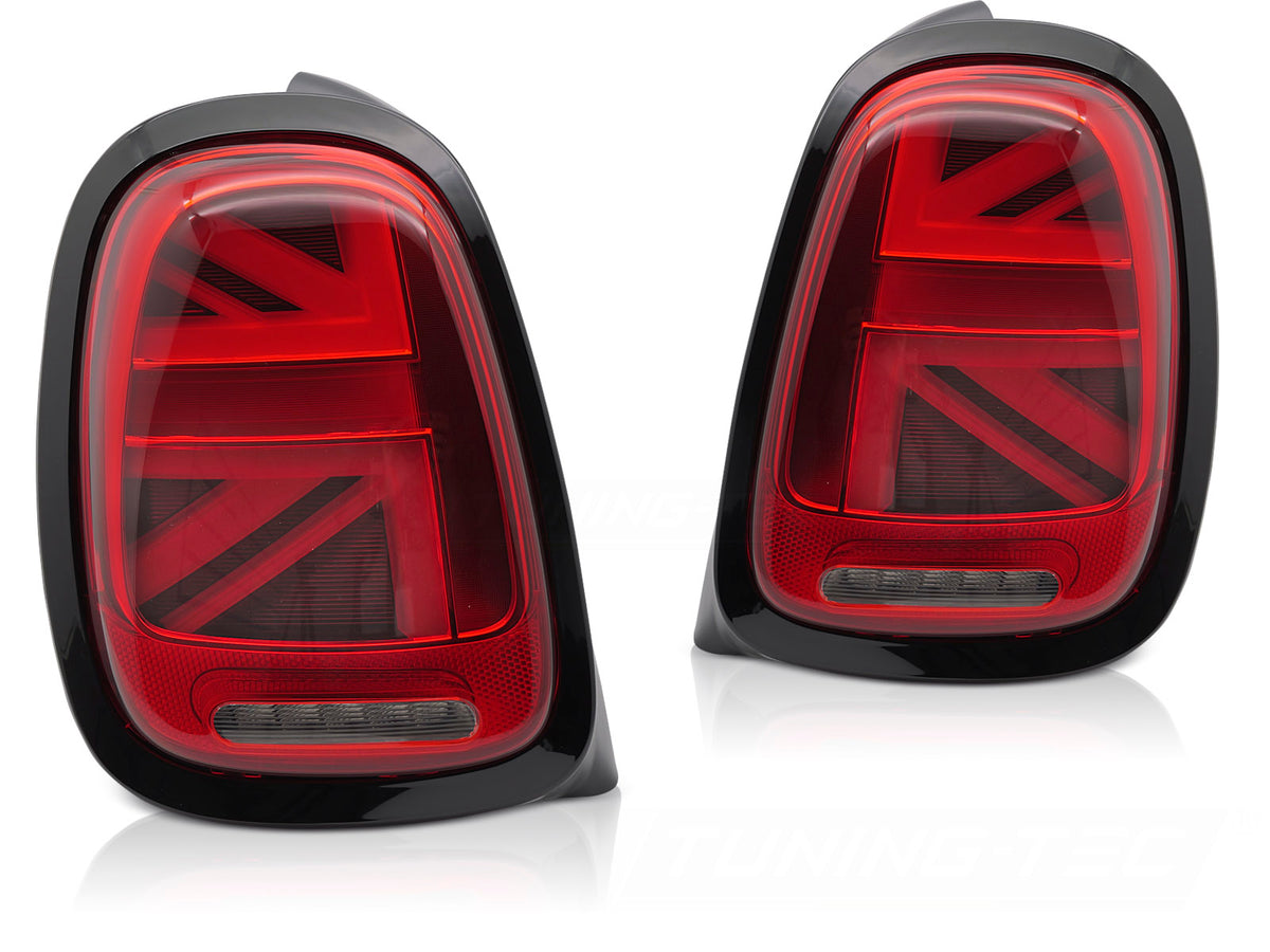 LED baklykter rød Mini Cooper F55 F56 F57 2014–2017 sett bakfra
