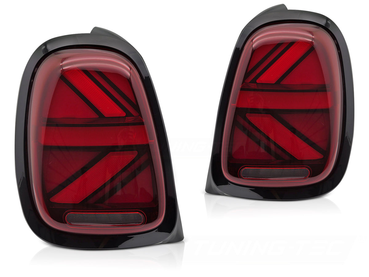 LED baklykter rød til Mini Cooper F55 F56 F57 2014–2017 sett bakfra
