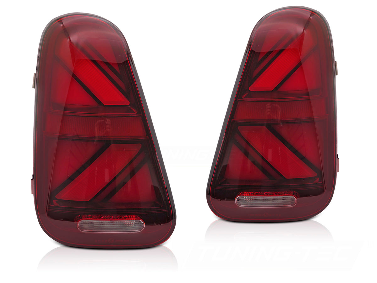 LED baklykter rød Mini Cooper R50 R52 R53 2001–2006 sett forfra