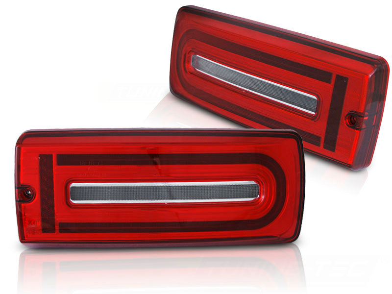 LED Bar baklykter Mercedes G-Klasse W463 rød/hvit sett bakfra