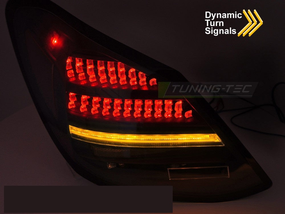 LED baklykter med dynamisk blinklys til Mercedes C-Klasse W205 i smoke-design