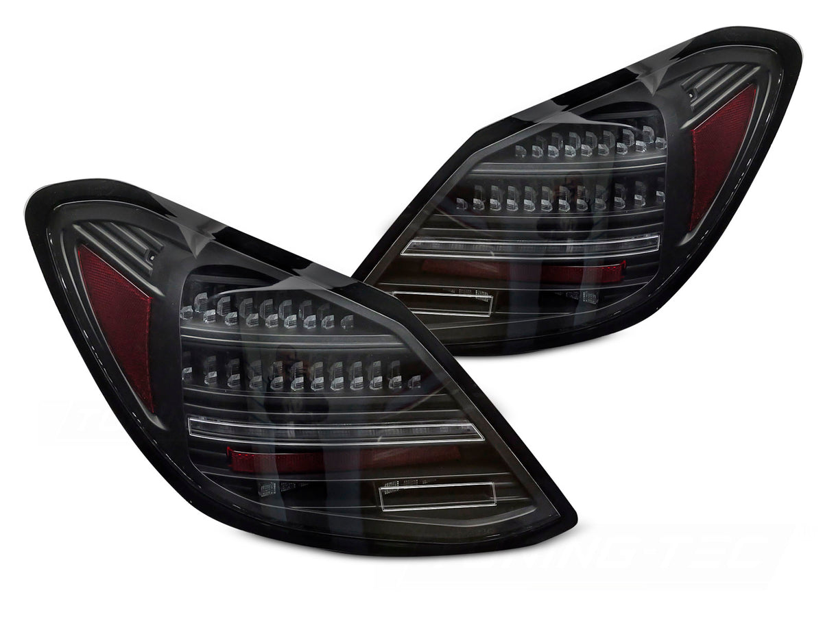 Baklykter Mercedes C-Klasse W205 14-20 LED sekvensiell svart – Tuning-Tec