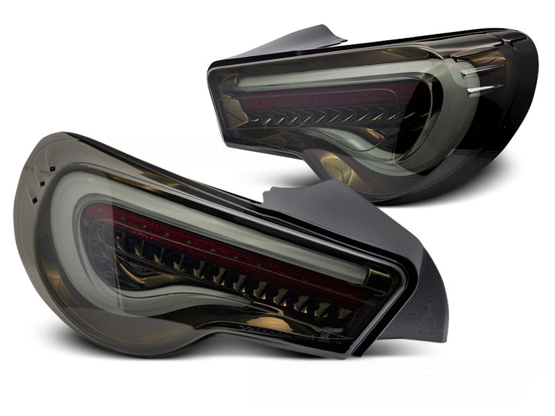 Baklykter Toyota GT86 2012–2021 LED Bar smoke-tonet glass sett bakfra