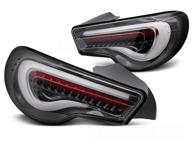 Baklykter Toyota GT86 2012–2021 LED bar karbonlook sekvensiell sett bakfra